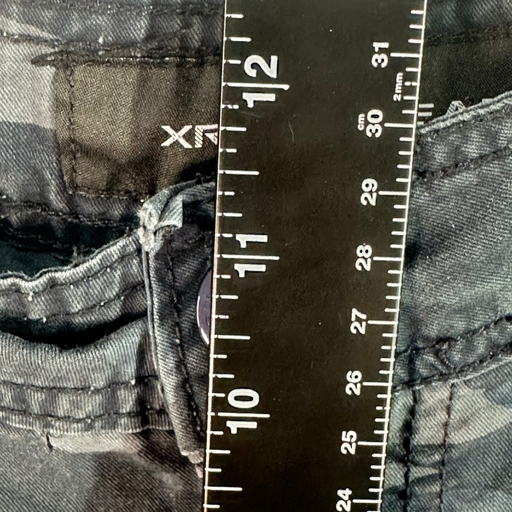 XRAY Jeans Cargo Shorts Mens 36 Blue Camo Multi-Pocket Tactical Utility - Picture 7 of 10